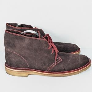 Original Clarks Desert Chukka boots mens 10.5 suede lace up hi top